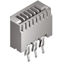 Molex FFC/FPC THROUGH HOLE 52045 Series 1.25mm Pitch 7 Way Straight Female FPC Connector, Vertical Contact