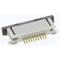 Molex FFC/FPC SMT 52746 Series 0.5mm Pitch 10 Way Right Angle SMT Female FPC Connector, ZIF Bottom Contact