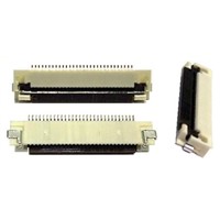 Molex Easy-On 0.5mm Pitch 18 Way Right Angle FPC Connector, ZIF Bottom Contact