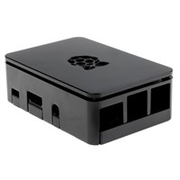 DesignSpark For Use With Raspberry Pi 2B, Raspberry Pi 3B, Raspberry Pi 3B+, Black Raspberry Pi Case