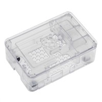 DesignSpark For Use With Raspberry Pi 2B, Raspberry Pi 3B, Raspberry Pi 3B+, Clear Raspberry Pi Case