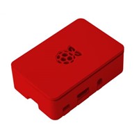 DesignSpark For Use With Raspberry Pi 2B, Raspberry Pi 3B, Raspberry Pi 3B+, Red Raspberry Pi Case