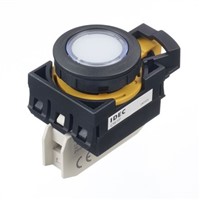 Idec, CW Illuminated White Flush Push Button, 22.3mm Screw