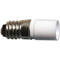 LED Reflector Bulb, Midget Screw, White, T-1 3/4 Lamp, 6mm dia., 24 V dc