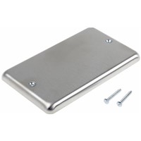 MK Electric 2 Gang Blanking Plate Stainless Steel Blanking Plate