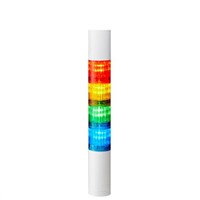Patlite LR LED Pre-Configured Beacon Tower - With Buzzer, 4 Light Elements, 24 V dc