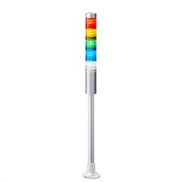 Patlite LR LED Pre-Configured Beacon Tower - 5 Light Elements, Amber, Blue, Green, Red, White, 24 V dc