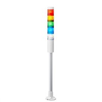 Patlite LR LED Pre-Configured Beacon Tower - 5 Light Elements, Amber, Blue, Green, Red, White, 24 V dc