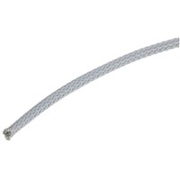 HellermannTyton Expandable Braided Nylon 66 Grey Cable Sleeve, 5mm Diameter, 10m Length