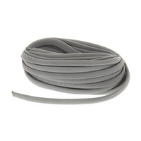 HellermannTyton Expandable Braided Nylon 66 Grey Cable Sleeve, 8mm Diameter, 10m Length