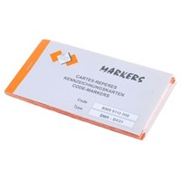 SES Adhesive Cable Marker, Pre-printed 0  9 Black on White