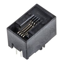 Molex 95501 Series Number Cat3 4P4C Right Angle Cable Mount Unshielded RJ22 Connector, Socket