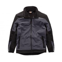Dickies DP1001 Black/Grey Softshell Jacket, Men's, M
