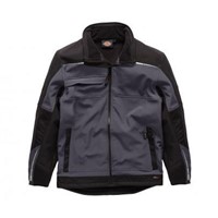 Dickies DP1001 Black/Grey Softshell Jacket, Men's, L