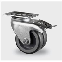 Tente Braked Swivel Castor, 45kg Load Capacity, 50mm Wheel Diameter