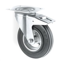 Tente Braked Swivel Castor, 100kg Load Capacity, 125mm Wheel Diameter