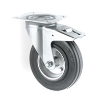 Tente Braked Swivel Castor, 135kg Load Capacity, 160mm Wheel Diameter