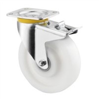 Tente Braked Swivel Castor, 560 kg, 700 kg Load Capacity, 125mm Wheel Diameter