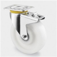 Tente Braked Swivel Castor, 800kg Load Capacity, 160mm Wheel Diameter