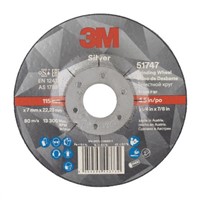 3M Ceramic Grinding Wheel, 13300rpm, 115mm x 7mm x 22.23mm Bore
