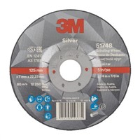 3M Ceramic Grinding Wheel, 12250rpm, 125mm x 7mm x 22.23mm Bore