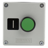Siemens 3SU1801-0AB00-2AB1 Push Button Control Station - NO Plastic Green I