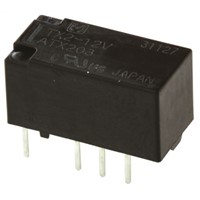 Panasonic PCB Mount Non-Latching Relay - DPDT, 12V dc Coil, 2A Switching Current