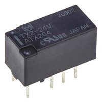 Panasonic PCB Mount Non-Latching Relay - DPDT, 24V dc Coil, 2A Switching Current