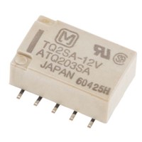 Panasonic PCB Mount Non-Latching Relay - DPDT, 12V dc Coil, 2A Switching Current