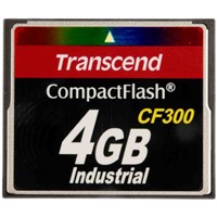 Transcend CF300 CompactFlash Industrial 4 GB SLC Compact Flash Card