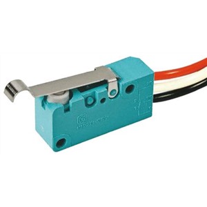 SPST-NC Simulated Roller Lever Microswitch, 3 A @ 250 V ac