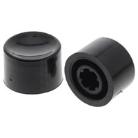 Black Push Button Cap, for use with E010 Series (sealed Momentary Push Button Switch), Cap