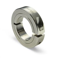 Ruland Shaft Collar One Piece Clamp Screw, Bore 20mm, OD 45mm, W 10mm, Stainless Steel
