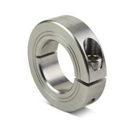 Ruland Shaft Collar One Piece Clamp Screw, Bore 10mm, OD 24mm, W 9mm, Stainless Steel