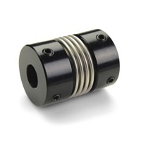 Ruland Stainless Steel 15mm OD Bellows Coupling With Set Screw Fastening
