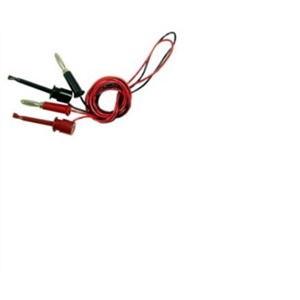 Black, Red Clip Connector Test Lead - 1m Length