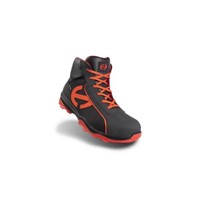 Heckel RUN-R 300 Black, Orange Non Metal Toe Cap Unisex Rising safety sneakers, UK 4, EU 37