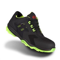 Heckel RUN-R 200 Black, Green Non Metal Toe Cap Unisex Safety Trainers, UK 4, EU 37