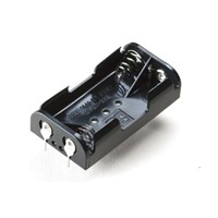 Takachi Electric Industrial AA Battery Holder, Button &amp;amp; Leaf Spring Contact