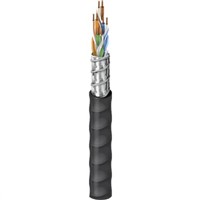 Belden 8 Core Screened Black Twisted Pair Instrument Cable, 300 V ac, 7.37mm od