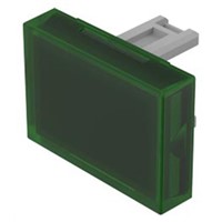 Green Rectangular Push Button Lens for use with 31 Series