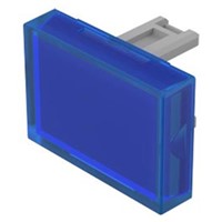 Blue Rectangular Push Button Lens for use with 31 Series
