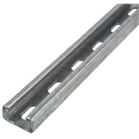 Galvanised steel slotted channel,21x41mm