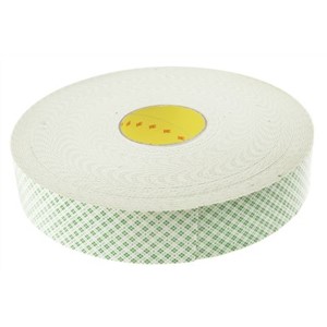 3M 4026 White Foam Tape, 50mm x 33m, 1.6mm Thick