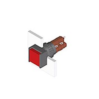 Illuminated Push Button Switch, IP65, Black, Panel Mount, Latching for use with Series 51 Switches -25C +55C