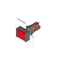 Illuminated Push Button Switch, IP65, Black, Panel Mount, Momentary for use with Series 51 Switches -25C +55C