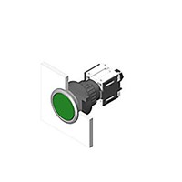 Illuminated Push Button Switch, IP65, Black, Panel Mount for use with Series 71 Switches -25C +55C