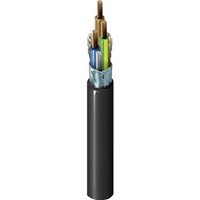 Belden 3 Core Electrical Cable, Black, Matte Polyvinyl Chloride PVC Sheath 1000ft, 13 A @ 25C, 18 A @ 25C 300 V ac