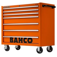 Bahco 7 drawer Stainless Steel (Top) Wheeled Roller Cabinet, 985mm x 501mm