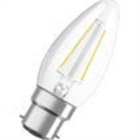 Osram B22 LED GLS Bulb 2.5 W(25W), 2700K, Warm White, Mini Candle shape